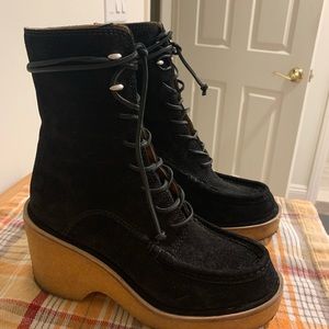Rag & Bone Suede Lace Up Ankle Boots